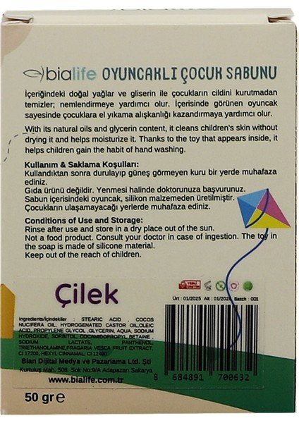 Çilek Özlü El Yapımı Oyuncaklı Çocuk Sabunu fırsatları