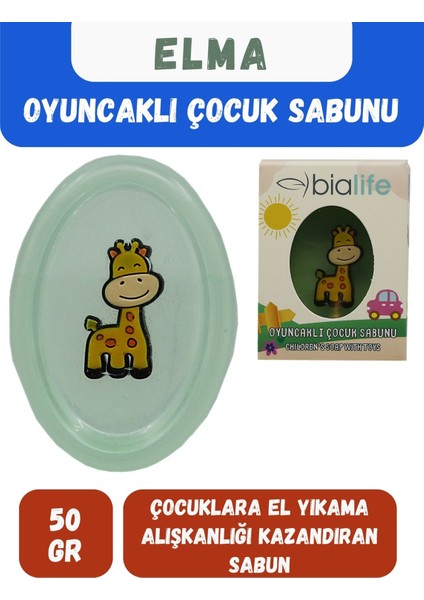 Elma Özlü El Yapımı Oyuncaklı Çocuk Sabunu