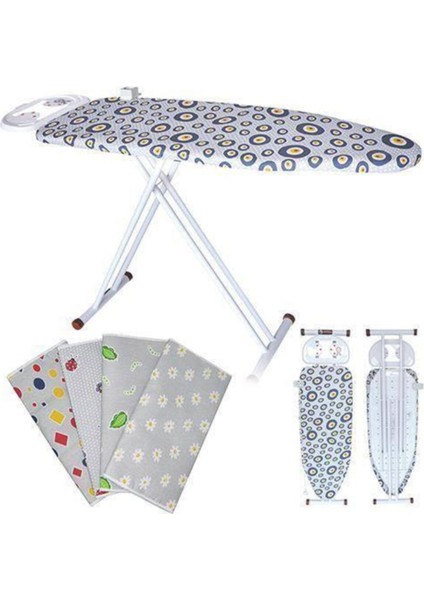 Şok Ütü Masası Örtüsü Ütü Masası Kılıfı Dekoratif Desenli Kumaş modelleri