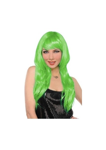 Uzun Peruk Saç - Yeşil fiyatları