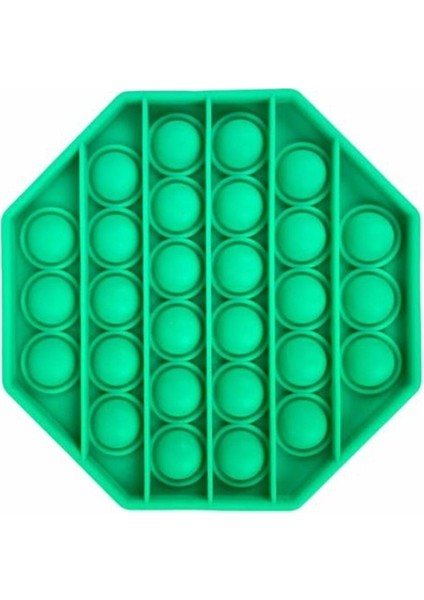 Sekizgen Tek Renk Pop Push It Anti Strees Baloncukları Bubble Fidget