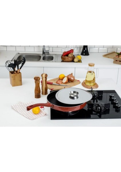 Granit Balık Tavası 32 cm Yapışmaz Yüzey Dayanıklı ve Geniş Pişirme Alanına Sahip modelleri