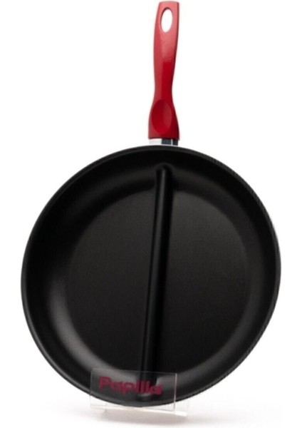 Redio 30 cm İki Bölmeli Çok Fonksiyonlu Düz Tava Alüminyum Teflon Kaplama