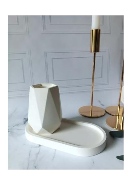Modern Beyaz Seramik Vazo - Çok Amaçlı Dekoratif Aksesuar, Ev ve Ofis Için modelleri