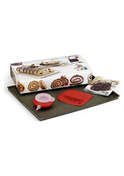 Bisküvi Ruloları Için Pişirme Seti 3 Parça, Silikon, Siyah, 40 x 30 x 8 cm fiyatları