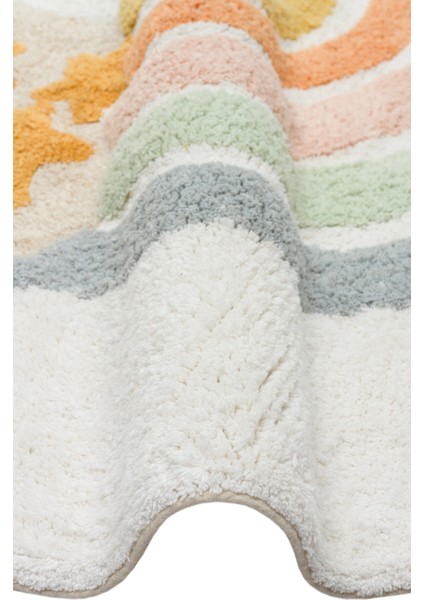 CBN 07 MULTY XXW Q - COTTON BOON XXW - Yıkanabilir Kaymaz Tabanlı Naturel Pamuk Bebek Halısı
