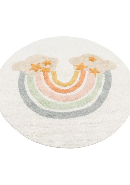 CBN 07 MULTY XXW Q - COTTON BOON XXW - Yıkanabilir Kaymaz Tabanlı Naturel Pamuk Bebek Halısı