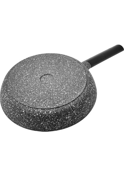 Perge 28 cm Alüminyum Döküm Granit Kaplama Düz Tava – Dayanıklı, Çizilmez ve Uzun Ömürlü Kullanım