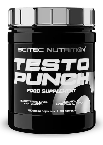 Testo Punch (Daa Aspartic Acid+Maca+Fenugreek) 120 Caps