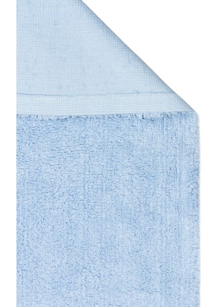 Cbn Plaın Blue Q - Cotton Boon - Yıkanabilir Kaymaz Tabanlı Naturel Pamuk Bebek Halısı