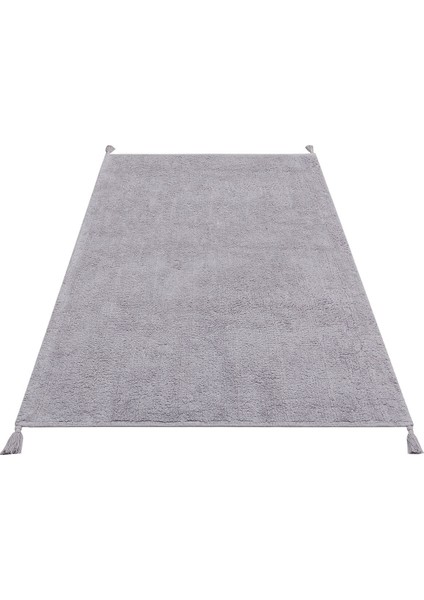 Cbn Plaın Grey - Cotton Boon - Yıkanabilir Kaymaz Tabanlı Naturel Pamuk Bebek Halısı