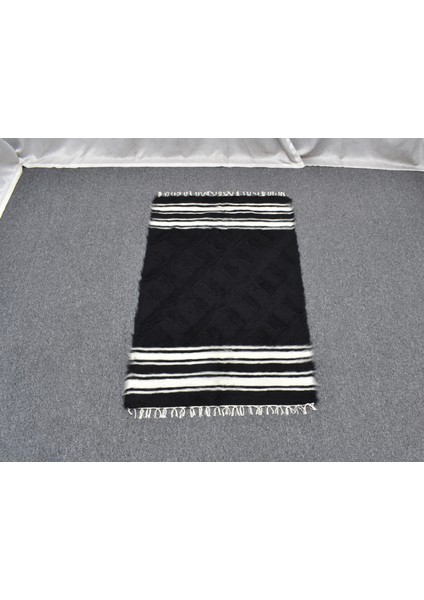 Yeni El Dokuma Nadir Tiftik Yün Siirt Battaniyesi Kilim 5775