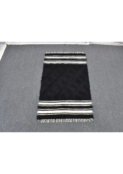 Yeni El Dokuma Nadir Tiftik Yün Siirt Battaniyesi Kilim 5775
