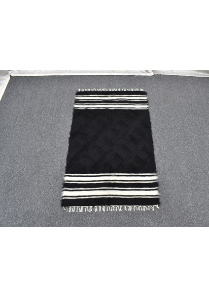 Yeni El Dokuma Nadir Tiftik Yün Siirt Battaniyesi Kilim 5775