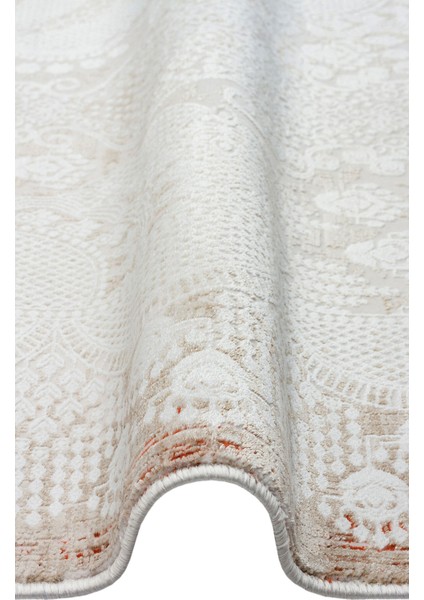 Pdn 05 Cream Vızon - Padona - Extra Yumuşak Dokulu Halı, Modern Desenli Salon Halısı
