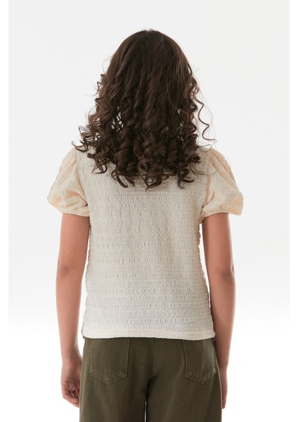 Beli Güpürlü Balon Kol Kız Çocuk Bluz indirimleri