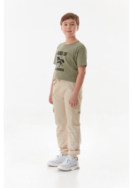 Paraşüt Kumaş Erkek Çocuk Jogger Pantolon