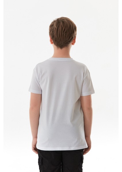 %100 Pamuk Dreams Yazı Baskılı Bisiklet Yaka Erkek Çocuk Tişört fırsatları