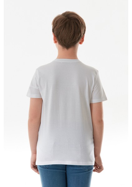 %100 Pamuk Survıval Yazı Baskılı Erkek Çocuk Tişört fırsatları