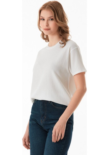 Basic Krep Kumaş Tişört