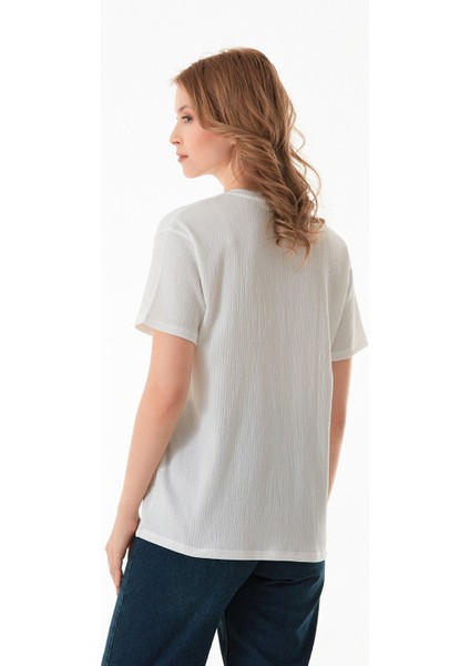 Basic Krep Kumaş Tişört