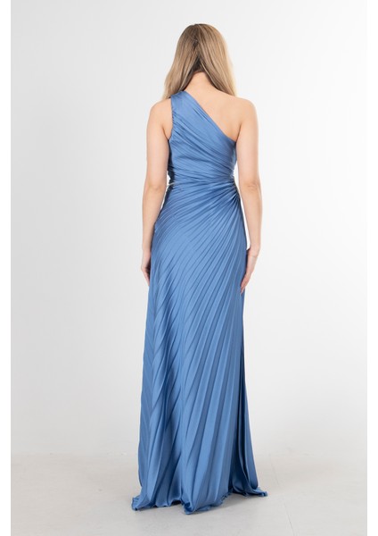 Indigo Bel Dekolteli Taş Işlemeli Abiye Elbise 4521014.98 indirimleri