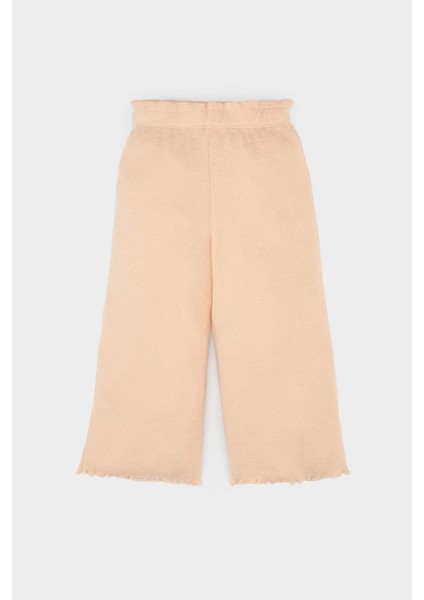 Kız Bebek Wide Leg Geniş Bol Paça Fitilli Kaşkorse Pantolon E5557A525SP