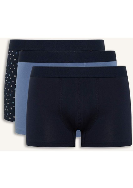Regular Fit Çiçekli 3'lü Boxer E7210AX25SM