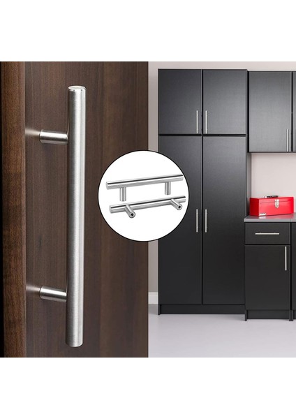 Alteta 192 mm Inox Metal 10 Adet Mobilya Mutfak Çekmece Dolap Dolabı Kapak Kulpu Kulbu Kulpları