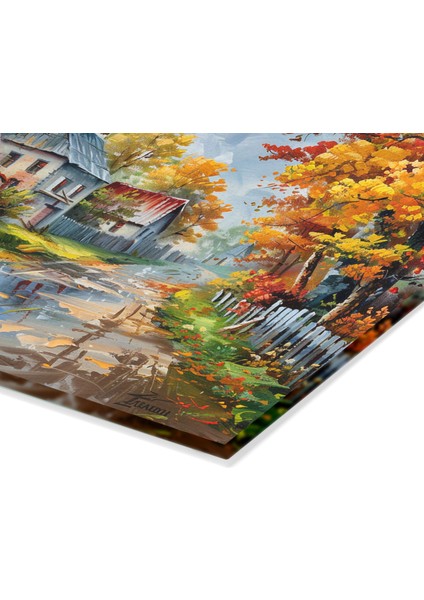 Elegant Rainy Streets Temperli Cam Kesme Tahtası - Şık Tasarım, Kaymaz Yüzey, Çizilmez - fiyatları