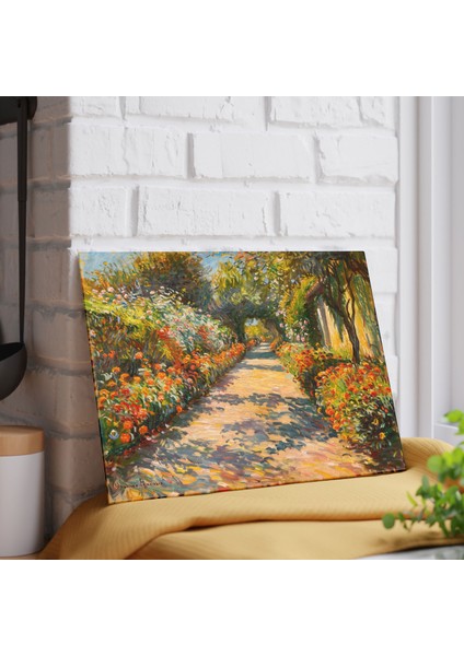 Sanatsal Fırça Darbeleri Cam Kesme Tahtası - Şık Temperli Cam modelleri