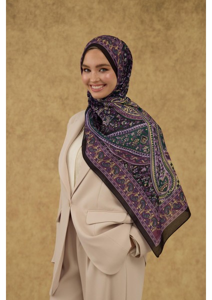 Soft Şal Siyah Mor 3051-16 fırsatları