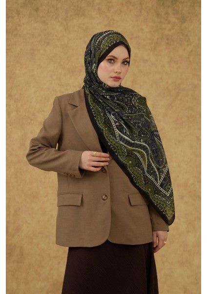 Ipekhan Soft Şal Siyah Yeşil 3053-18 modelleri