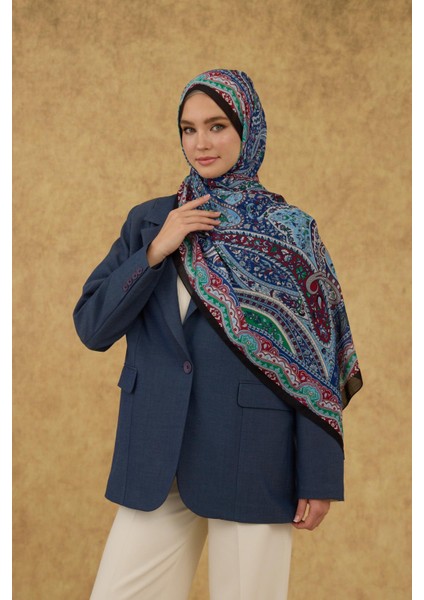 Ipekhan Soft Şal Siyah Mavi 3053-16 fırsatları