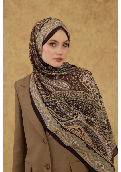 Ipekhan Soft Şal Siyah Su Yeşili 3053-17