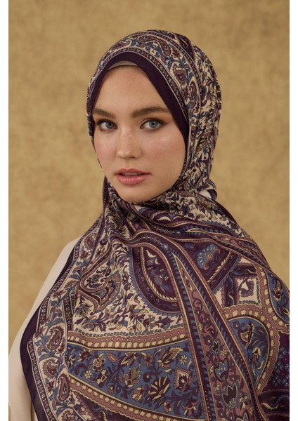 Soft Şal Mor Bej 3051-11