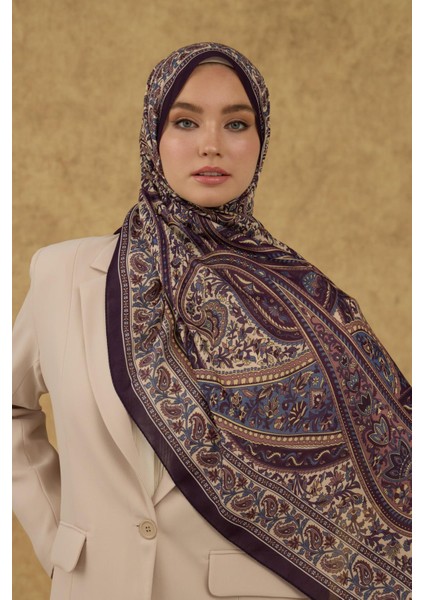 Soft Şal Mor Bej 3051-11 fiyatları