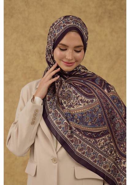 Soft Şal Mor Bej 3051-11 fırsatları