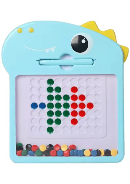 1pc Karikatür Manyetik Yazı Tahtası Manyetik Kalem Çizim Tahtası M-Mavi Dinozor (Yurt Dışından)