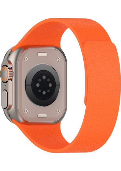 Apple Watch Için Silikon Kordonlu Saat 46MM / 49MM / 45MM / 44MM (Yurt Dışından) modelleri