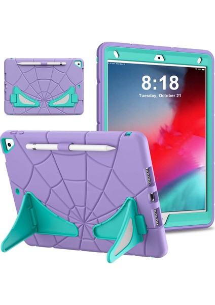 iPad 10.2 2021 / 2020 / 2019 Için Silikon + Pc Tablet Kılıfı (Yurt Dışından)