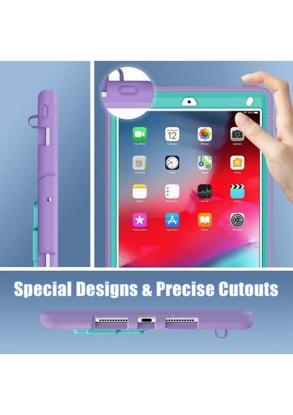 iPad 10.2 2021 / 2020 / 2019 Için Silikon + Pc Tablet Kılıfı (Yurt Dışından) modelleri