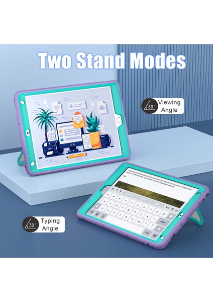 iPad 10.2 2021 / 2020 / 2019 Için Silikon + Pc Tablet Kılıfı (Yurt Dışından) fırsatları