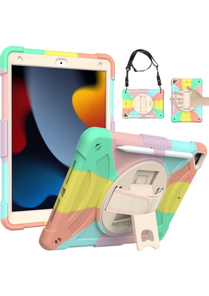 Pc + Silikon Kılıf iPad 10.2 2021/2020/2019 Için (Yurt Dışından)