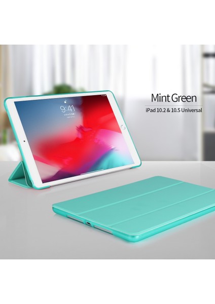 iPad 10.2 Inç 2019 Için 3 Katlı Pu + Tpu Mat Yumuşak Kılıf (Yurt Dışından) indirimleri