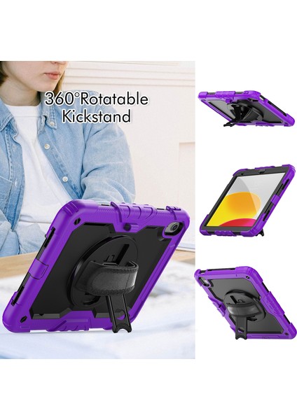 iPad 10. Nesil 10.9 2022 Için Silikon + Pc Tablet Kılıfı (Yurt Dışından)