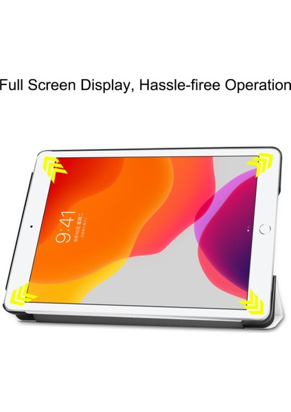 iPad 10.2 Için Custer Texture Deri Kılıf (Yurt Dışından)