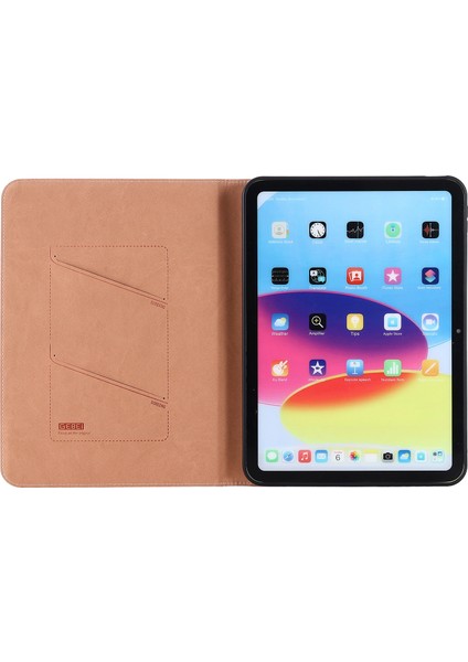 Gebeı Ipek Dokulu Deri Kılıf iPad 10. Nesil 10.9 2022 Için (Yurt Dışından)