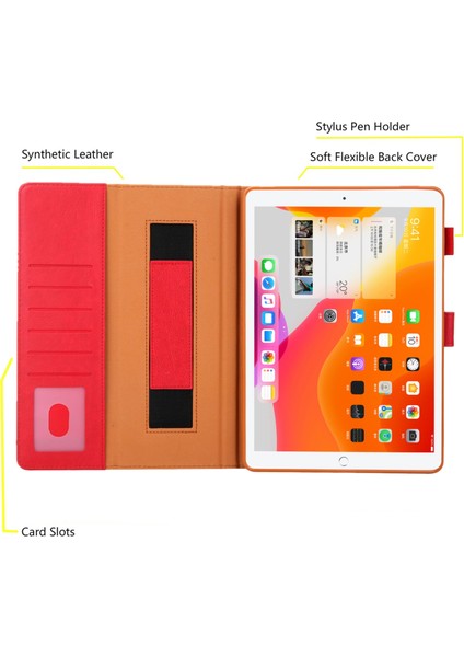 iPad 10. Nesil 10.9 2022 Için Renkli Deri Kılıf (Yurt Dışından)