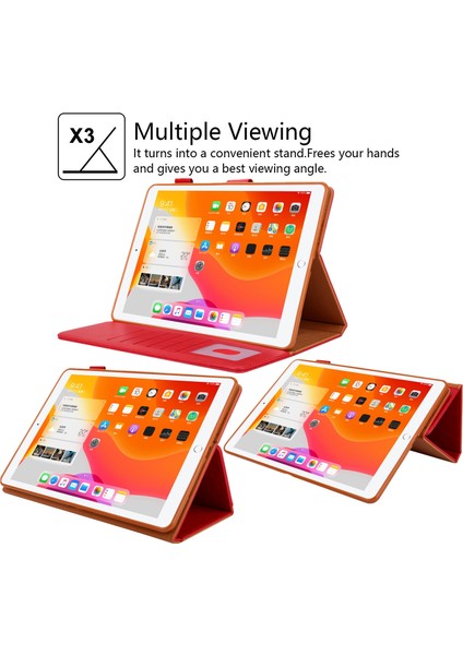 iPad 10. Nesil 10.9 2022 Için Renkli Deri Kılıf (Yurt Dışından)